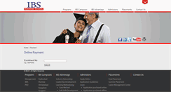Desktop Screenshot of payments.ibsindia.org